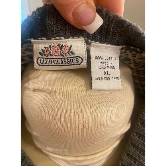 Cardigan Sweater by Club Classics. Size XL. Plus Size. Grandma - Picture 7 of 7